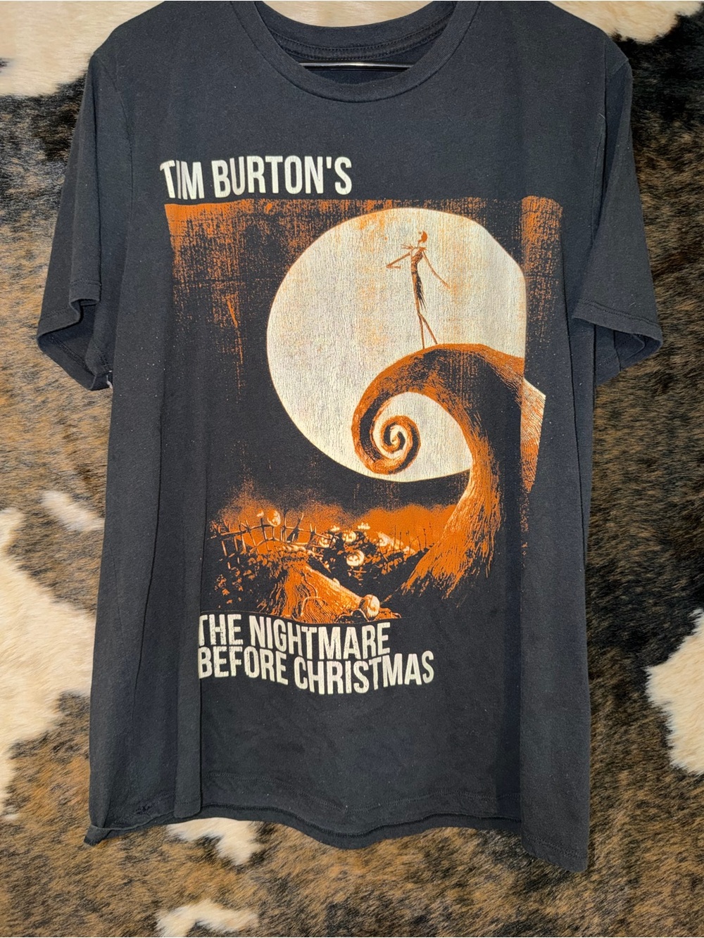 The Nightmare Before Christmas Graphic Tee - Black/Orange